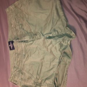 Army green American Eagle shorts